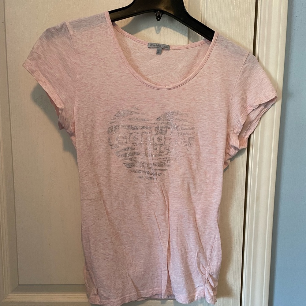 Light pink Charlotte Russe T-shirt
